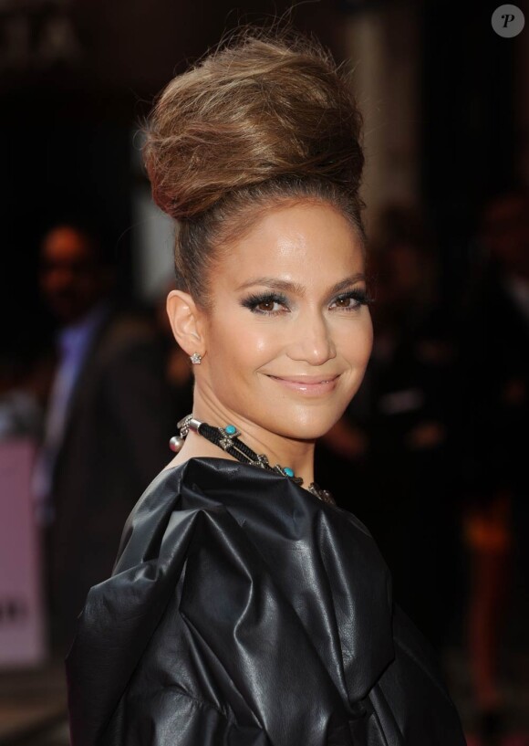 Jennifer Lopez lors de la première londonienne de The Back-Up Plan, le 28 avril 2010
