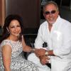 Gloria Estefan et son mari Emilio, à l'occasion de l'hommage à la chanteuse sur le Walk of Stars, au Flamingo Hotel de Las Vegas, le 30 avril 2010.