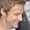 Le champion du monde de Formule 1 Jenson Button, à l'occasion de l'hommage de la ville de Frome, en Angleterre, qui lui a remis les clefs de la ville, en mai 2010.