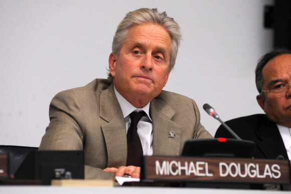 Michael Douglas au quartier général des Nations-Unies à New York le 5 mai 2010
