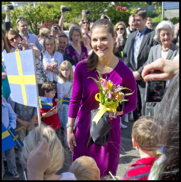 Victoria de Suède est une belle fleur dans le centre culturel suédois de Seattle le 7 mai 2010