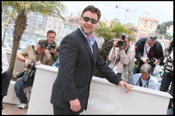 Russell Crowe lors du photocall de Robin  des Bois le 12 mai 2010 pendant le festival de Cannes