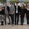 Laura Hasting-Smith, Daniel Kaluuya, Aaron Johnson, Imogen Poots, Matthew Beard et Hannah Murray lors du photocall de Chatroom durant le festival de Cannes le 14 mai 2010