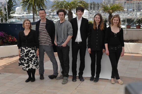Laura Hasting-Smith, Daniel Kaluuya, Aaron Johnson, Imogen Poots, Matthew Beard et Hannah Murray lors du photocall de Chatroom durant le festival de Cannes le 14 mai 2010