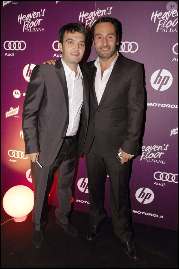 Thomas Langmann et Gilles Lellouche au Heaven's Floor, à Cannes, le 14 mai 2010 !
