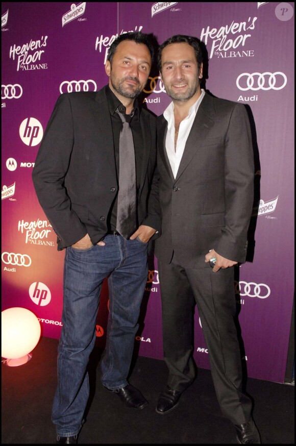 Frédéric Lopez et Gilles Lellouche au Heaven's Floor, à Cannes, le 14 mai 2010 !
