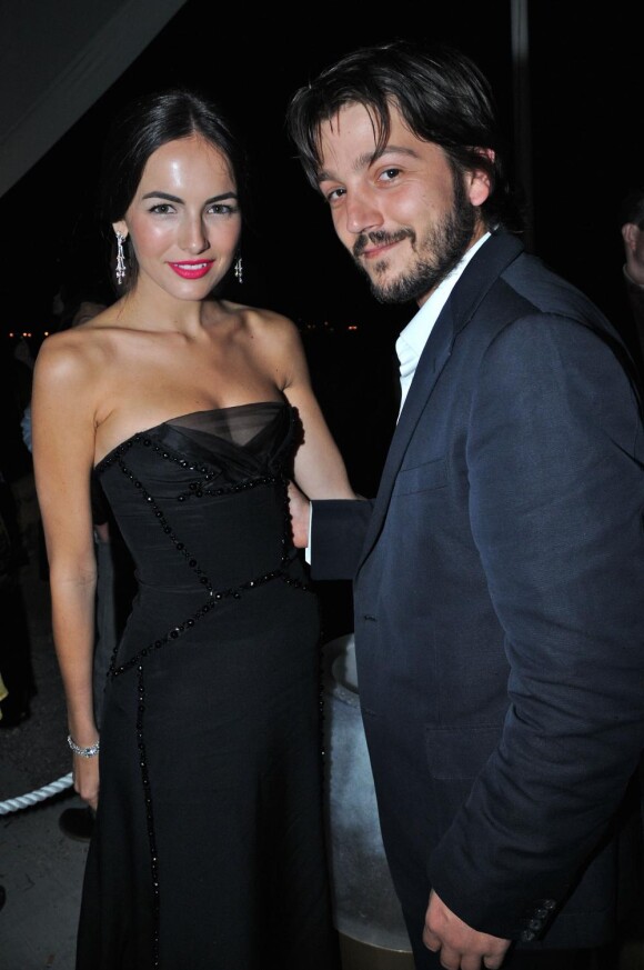 La jolie Camilla Belle et Diego Luna à la Terrazza Martini, le 20 mai 2010, à Cannes.