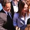 Carla Bruni et Nicolas Sarkozy sur les Champs-Elysées, verts !