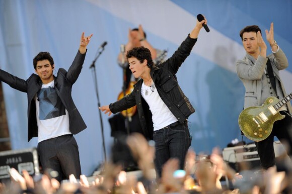 Les Jonas Brothers en concert le 21 mai à New York