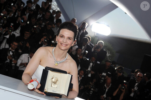 Juliette Binoche et son prix d'interprétation à Cannes en 2010