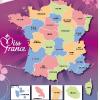 Carte des élections régionales de Miss France