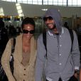 Alicia Keys et son fiancé Kasseem Dean au départ de Londres pour l'Afrique du Sud, le 8 juin 2010 ! 