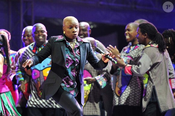 Concert inaugural de la Coupe du monde, le 10 juin 2010 à Soweto : Angélique Kidjo