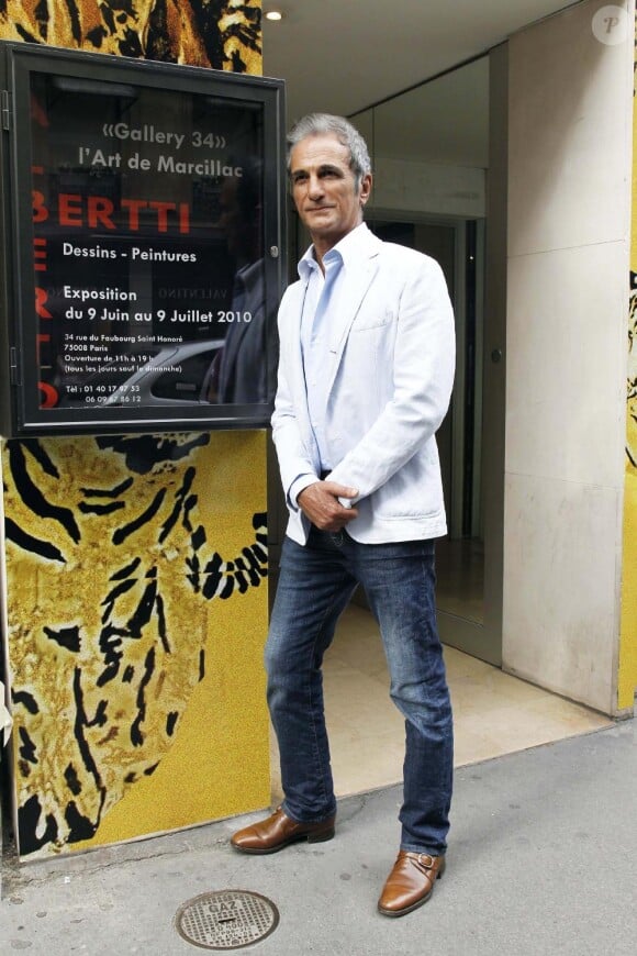 Alberto Bertti au vernissage de son exposition, le 8 juin 2010.