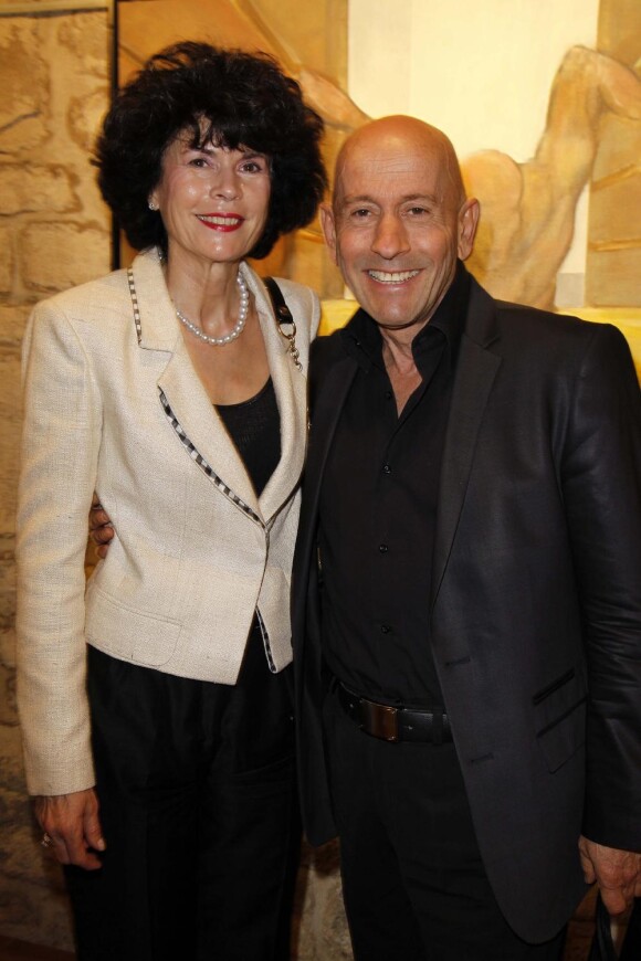 Alain Divert et Yvette Légier au vernissage de l'exposition d'Albert Bertti, le 8 juin 2010.