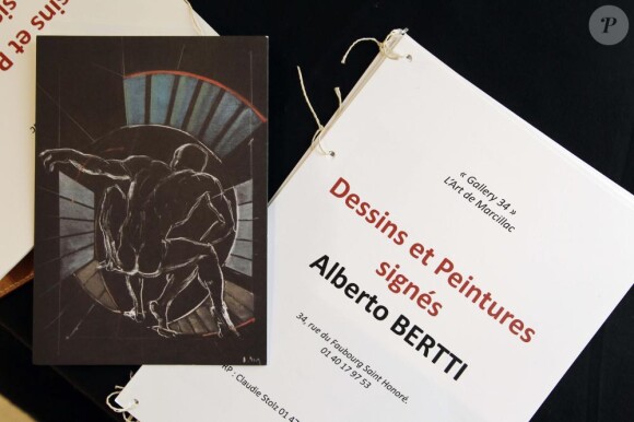 Vernissage de l'exposition d'Alberto Bertti, le 8 juin 2010.