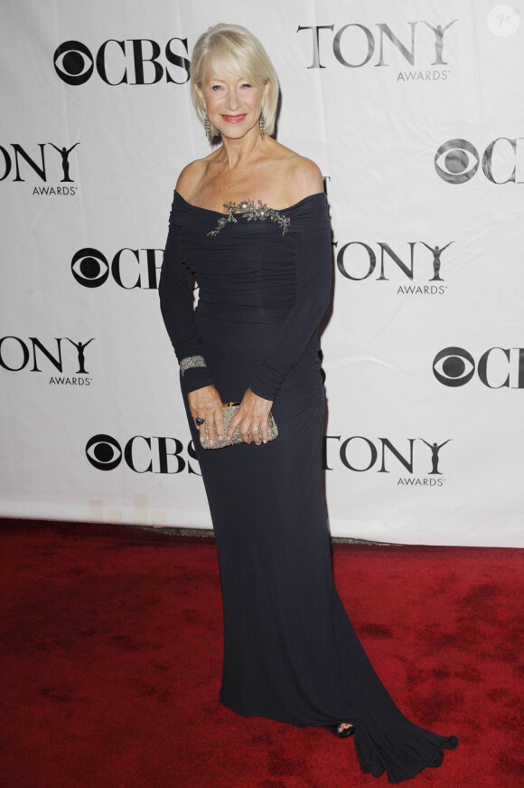 Helen Mirren lors de la cérémonie des Tony Awards à New York le 13 juin 2010