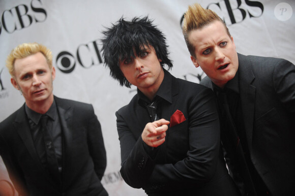 Green Day lors de la cérémonie des Tony Awards à New York le 13 juin 2010