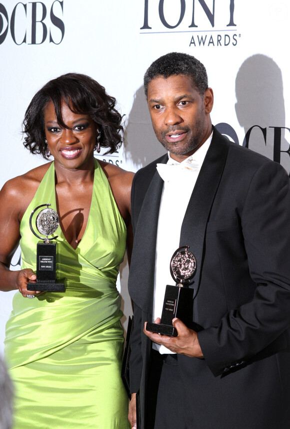 Viola Davis et Denzel Washington lors des Tony Awards le 13 juin 2010 à New York