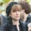 Virginie Lemoine lors des obsèques de Ginette Garcin au crématorium du Mont-Valérien dans les Hauts-de-Seine le 14 juin 2010