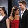 Le casting de Twilight sur le plateau du Jimmy Kimmel Live le 15 juin 2010 : Kristen Stewart, Nikki Reed et Robert Pattinson