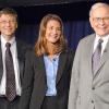 Bill Gates, sa femme Melinda et Warren Buffett : les deux plus grandes fortunes des Etats-Unis.