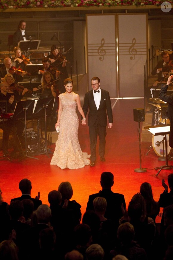 Vendredi 18 juin 2010, Victoria de Suède et Daniel Westling étaient les héros d'une soirée en l'honneur de leur mariage le samedi.