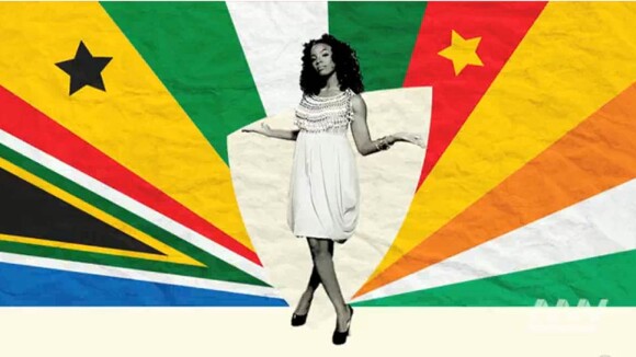 Regardez Kelly Rowland mélanger toutes les couleurs de l'Afrique urbaine pour la Coupe du monde !