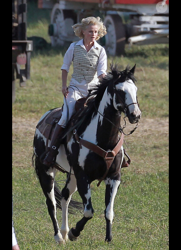 Reese Witherspoon sur le tournage de Water for Elephants le 21 juin 2010 à Ventura en Californie