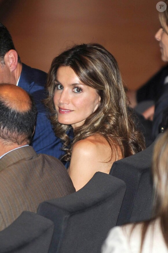 Letizia d'Espagne et son époux Felipe à Gérone, donnent le coup d'envoi du Forum Impulsa. 1er juillet 2010