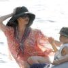 Catherien Zeta-Jones, Michael Douglas et leur fils Dylan à Majorque, Espagne, le 7 juillet 2010