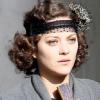 Marion Cotillard sur le tournage du film de Woody Allen à Paris. Le 6 juillet 2010