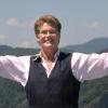 David Hasselhoff chante lors du show "Starnacht am Woerthersee" en Autriche le 10 juillet 2010