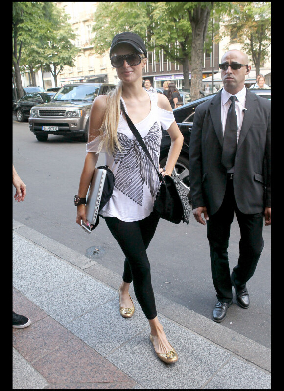 Paris Hilton à Paris, le 15 juillet 2010