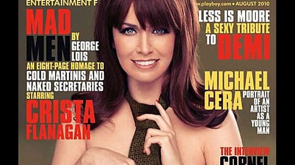 Crista Flanagan, de Mad Men, pose pour Playboy et ose dire : "On ne m'a jamais vu comme une personne sexy !"