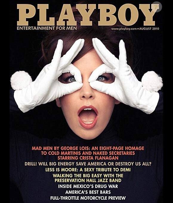 Crista Flanagan en couverture de Playboy du mois d'août 2010