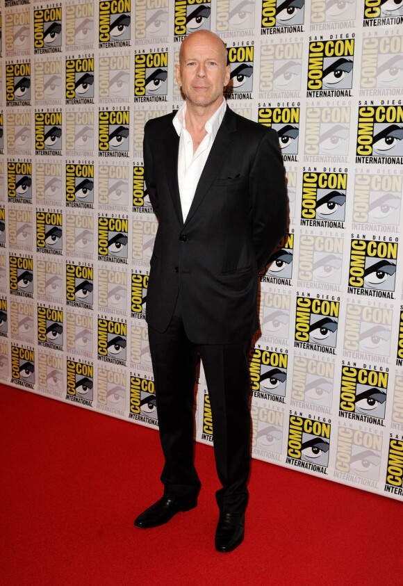 Bruce Willis à l'occasion de l'ouverture du Comic Con, à San Diego, en Californie, le 22 juillet 2010.