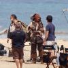 Les photos du tournage de Pirates des Caraïbes : La Fontaine de Jouvence, en juillet 2010.