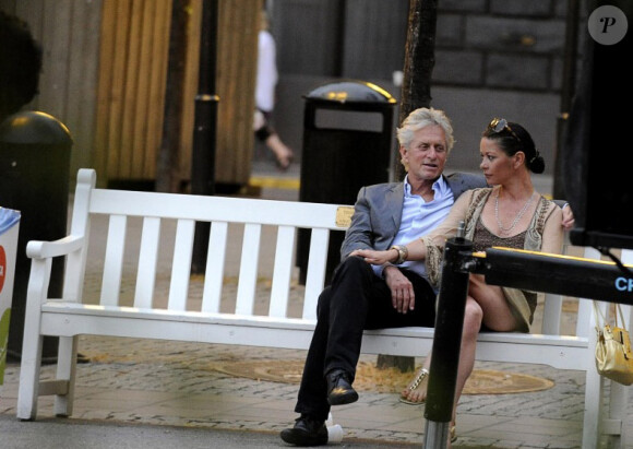 Catherine Zeta-Jones et Michael Douglas en escapade romantique à Stockholm le 16 juillet 2010