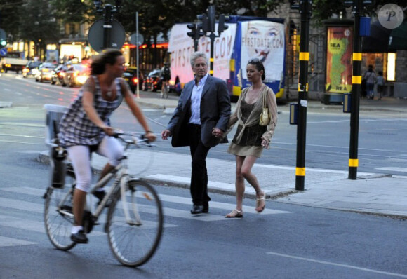 Catherine Zeta-Jones et Michael Douglas en escapade romantique à Stockholm le 16 juillet 2010