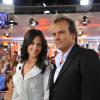 Stéphane Hénon et Fabienne Carat sur le plateau de Vivement Dimanche le 18 septembre 2011.