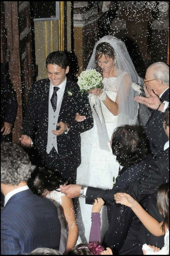 Mariage de Giancarlo Fisichella et Luna, Rome, le 10 octobre 2009
