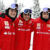 Fernando alonso, Felipe Massa et Giancarlo Fisichella, mai 2010