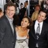 Will Ferrell, Eva Mendes et Mark Wahlberg lors de la première mondiale de Very Bad Cops  (The Other Guys) au Ziegfeld Theatre à New York, le 2 août 2010