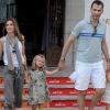 La princesse Letizia savoure ses vacances avec ses filles et son époux Felipe. A Palma de Majorque le 3 août 2010
