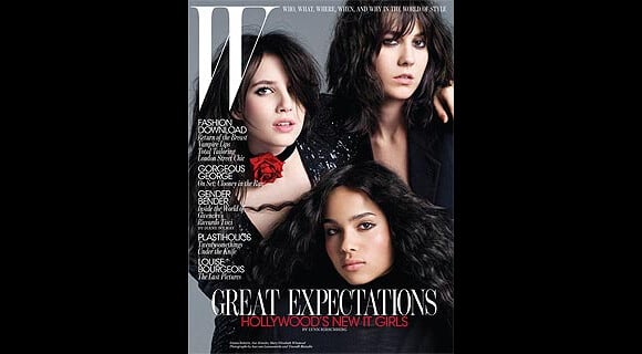 Emma Roberts, Kat Dennings, et Zoe Kravitz en couverture de W Magazine
