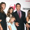 Jennifer Flavin, Sylvester Stallone et leurs filles Scarlett, Sophia et Sistine lors de l'avant-première de The Expendables à Las Vegas le 11 août 2010