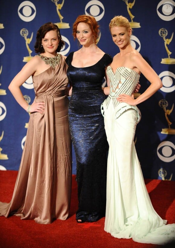 Le charme de Mad Men : Elizabeth Moss, Christina Hendricks et January Jones sur tapis rouge, en 2010.