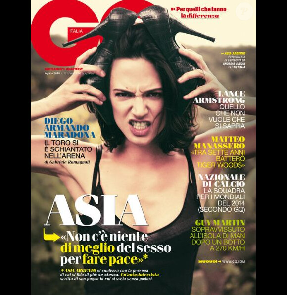 Asia Argento en couverture de GQ