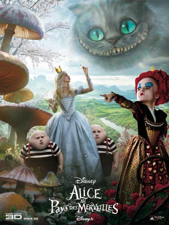 L'affiche d'Alice au pays des merveilles de Tim Burton